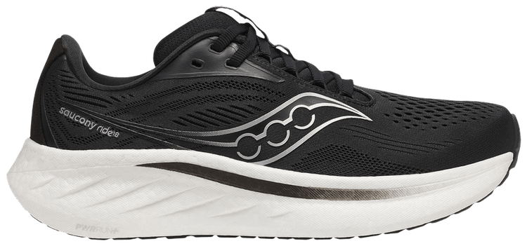 Saucony Wmns Ride 18 Black White
