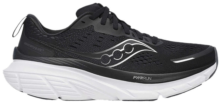 Saucony Wmns Guide 18 Extra Wide Black White