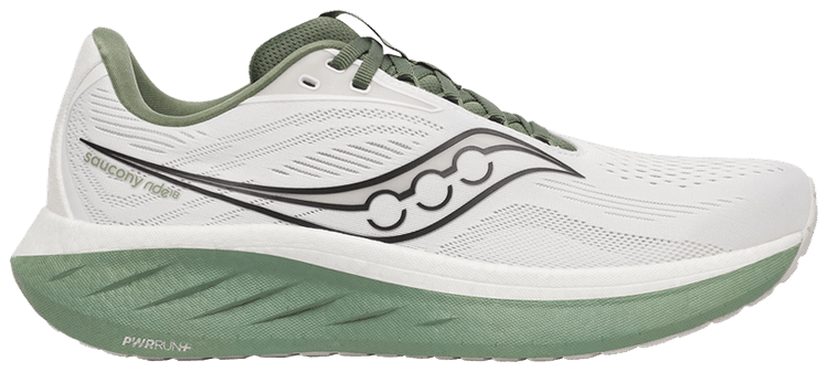 Saucony Ride 18 White Olivine