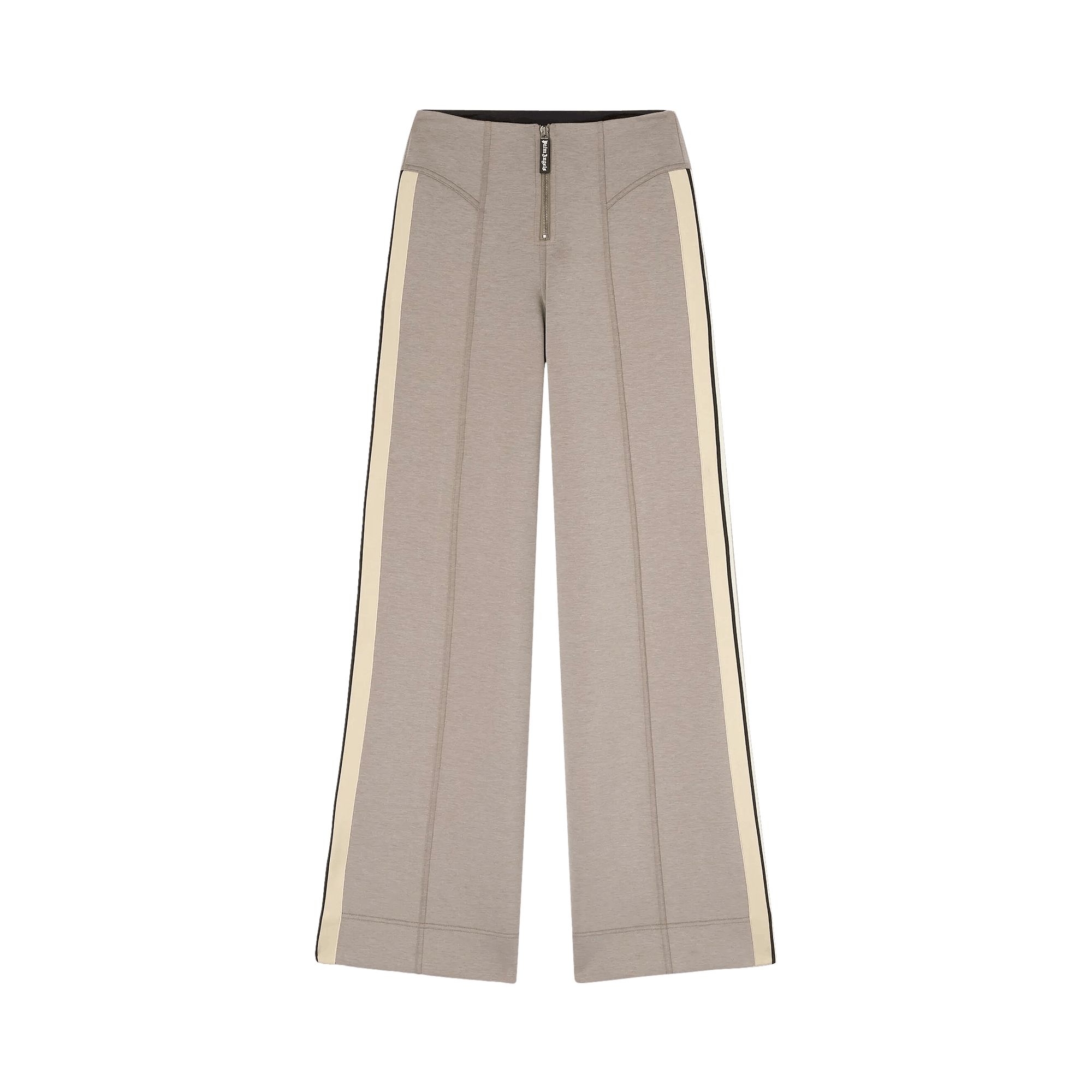 Pre-owned Palm Angels Neoprene Track Pants 'taupe/off White' | Green | Women's Size L