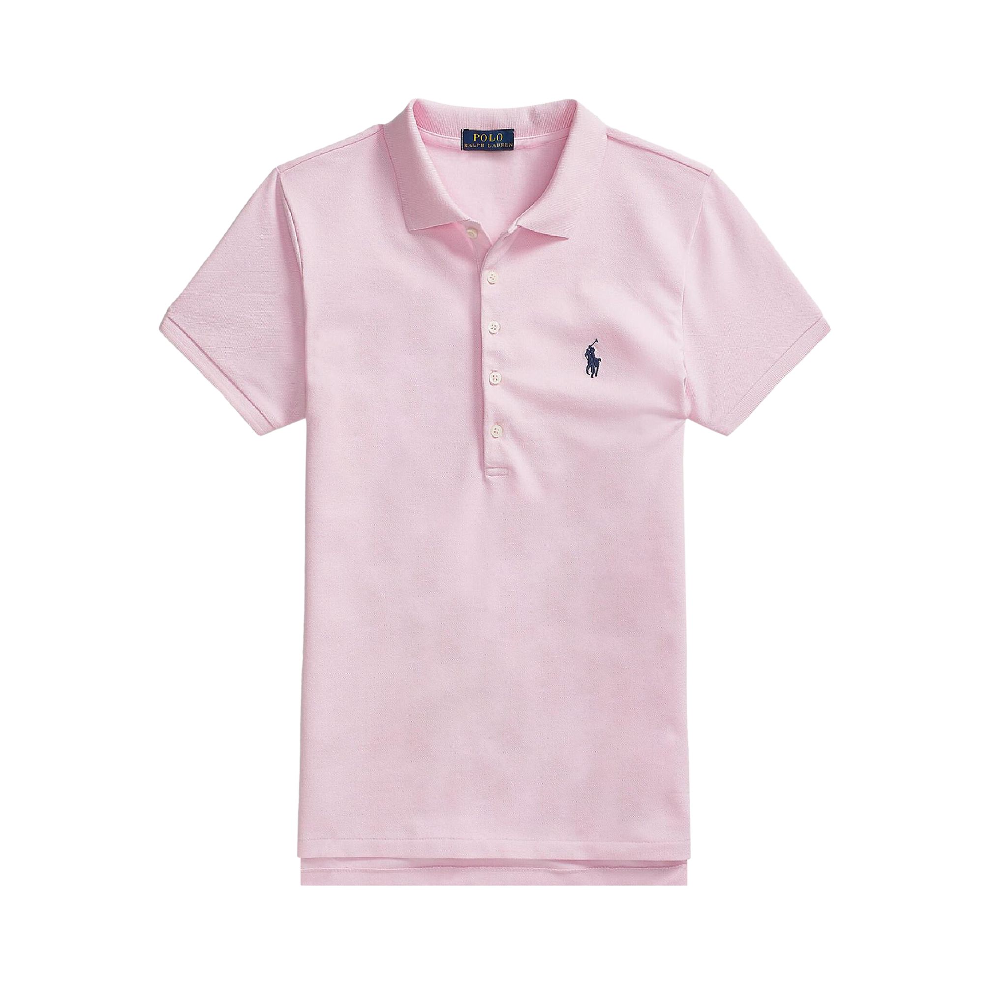 Pre-owned Polo Ralph Lauren Slim Fit Stretch Polo Shirt 'sunkissed Pink' | Women's Size Xs