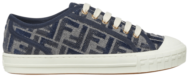 スニーカー FENDI fendi domino sneakers 8E8325 AKXO Buy Fendi Wmns FF Motif Domino 'Denim' - 8E8325 AKXO F1PYQ