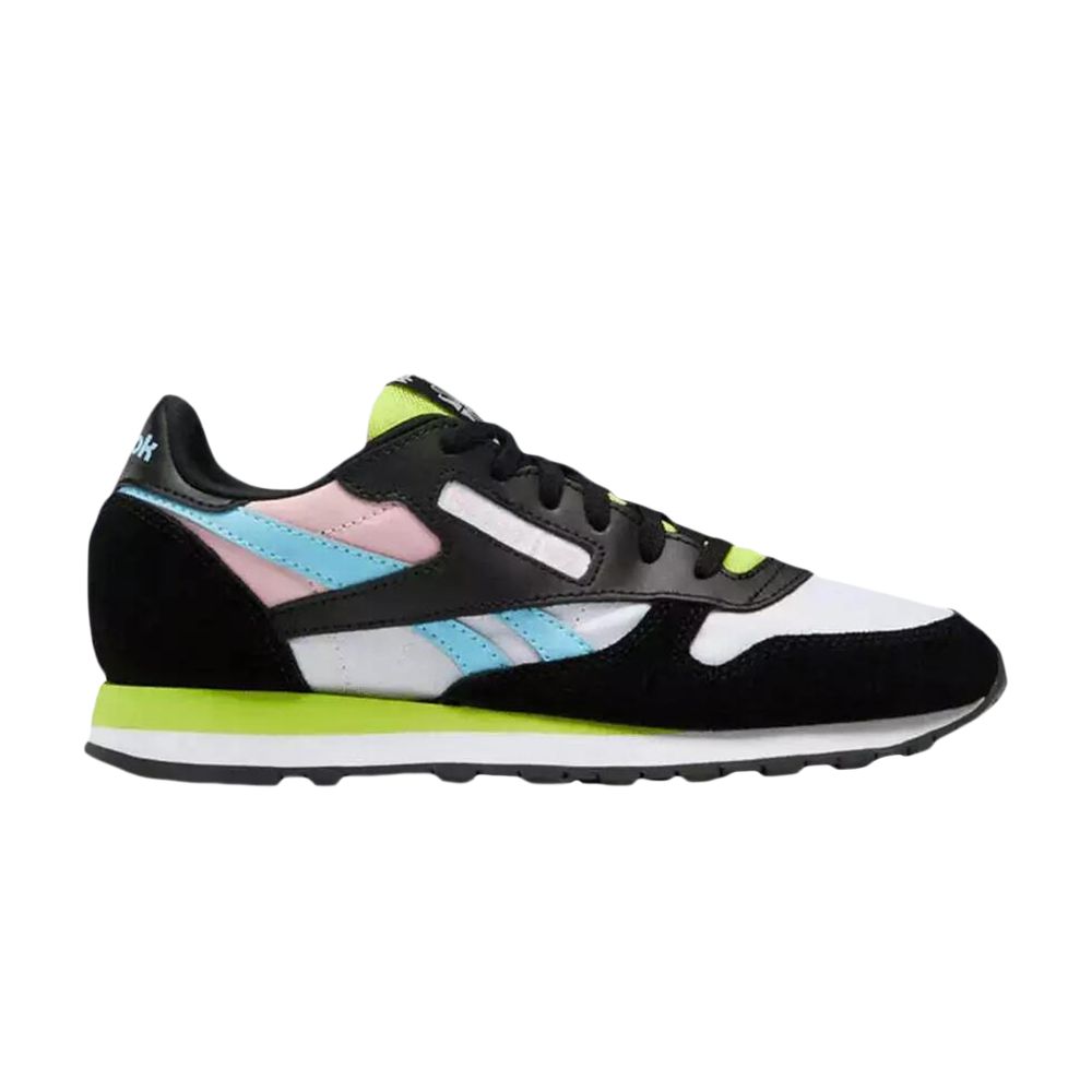 Reebok Classic Leather Big Kid 'Black White Digital Blue' | Kid's Size 11 - GX1103