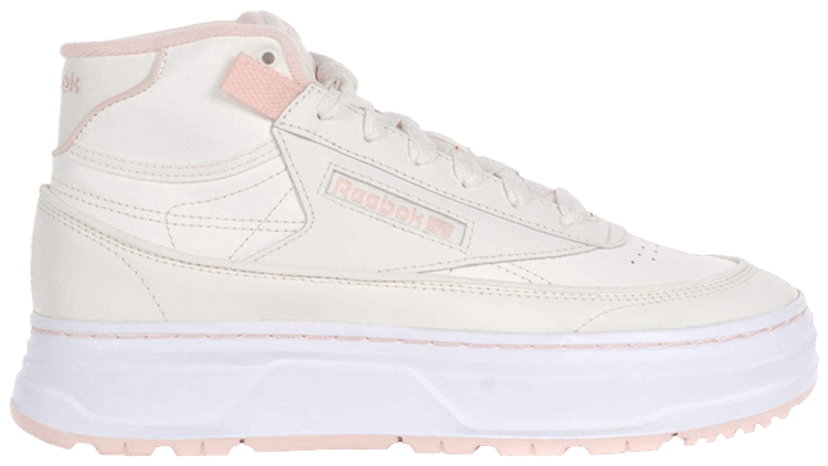 Reebok Wmns Club C Geo Mid Chalk Posh Pink