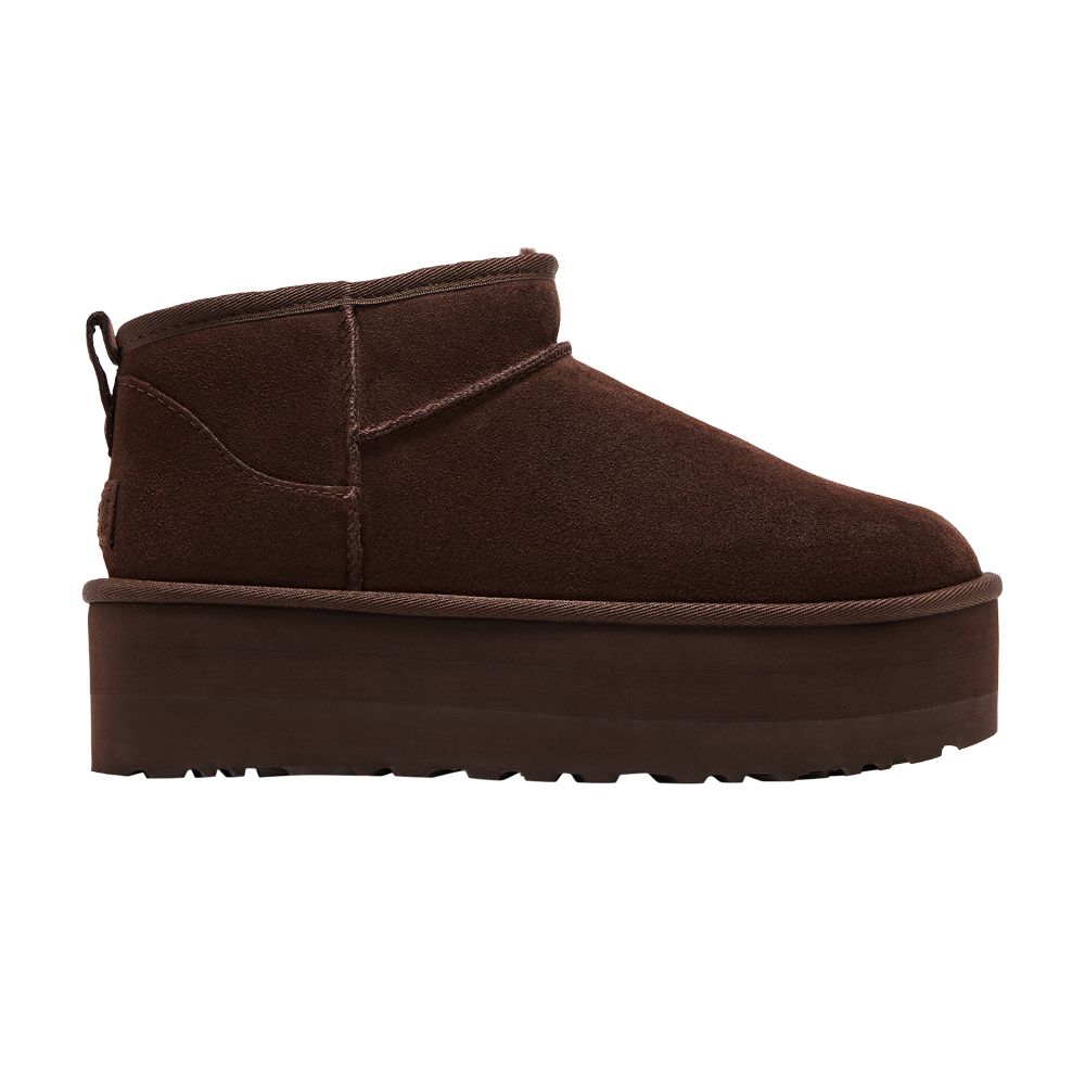 Pre-owned Ugg Wmns Classic Ultra Mini Platform Boot 'burnt Cedar' | Brown | Women's Size 8