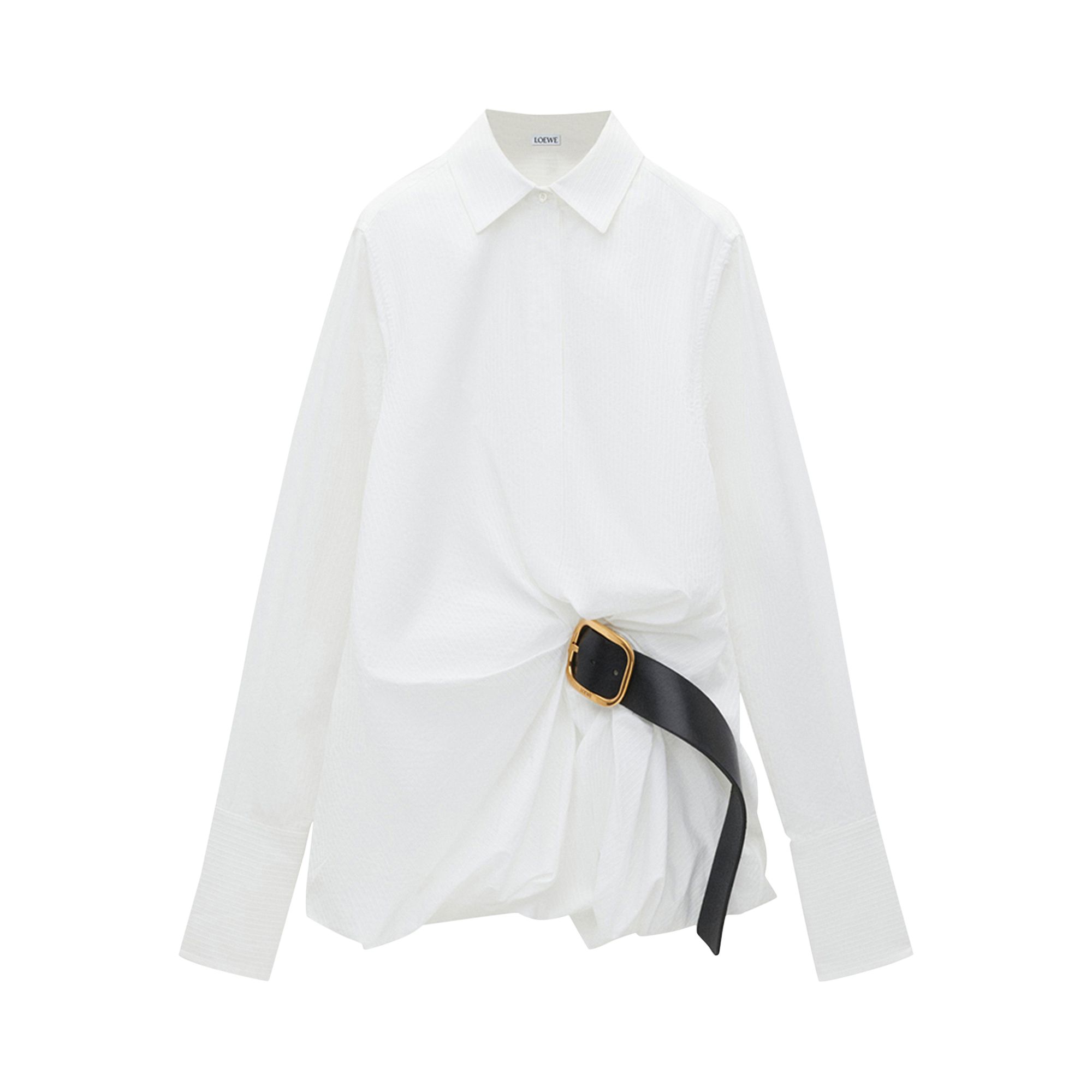 Pre-owned Loewe Belted Shirt 'optic White' | Women's Size 34