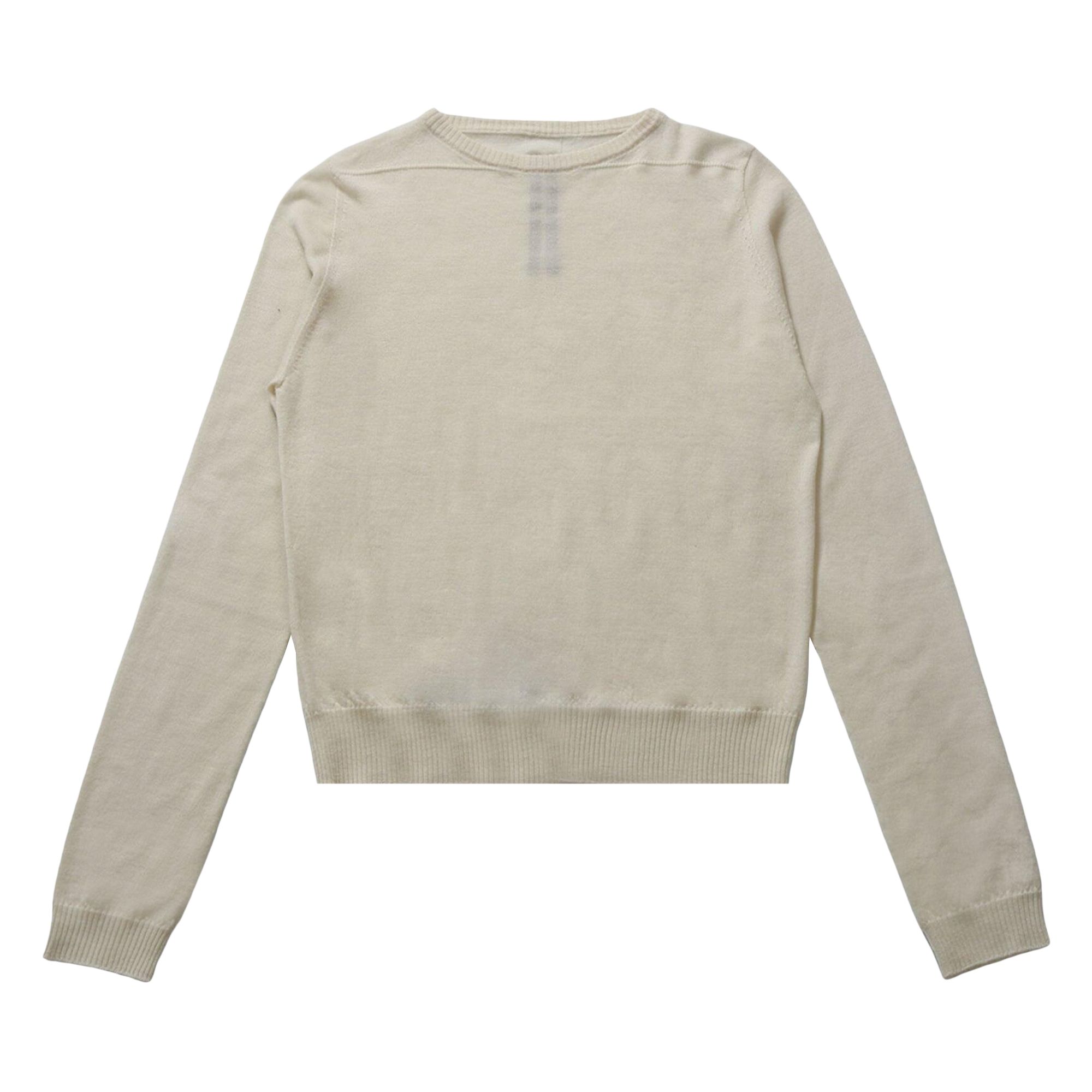 Pre-owned Rick Owens Biker Level Sweater 'dinge' | White | Women's Size M