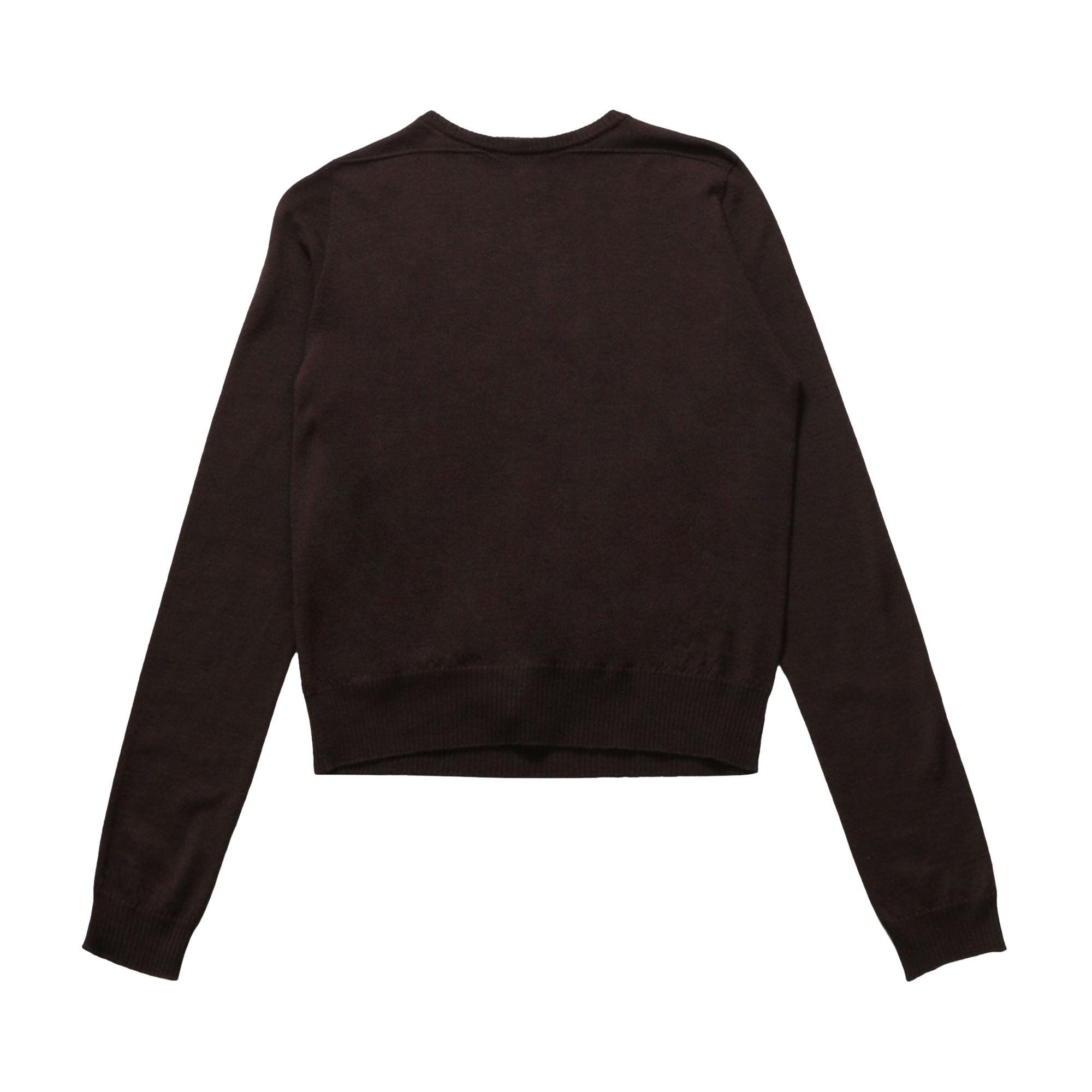 Pre-owned Rick Owens Biker Level Sweater 'mahogany' | Red | Women's Size Xs