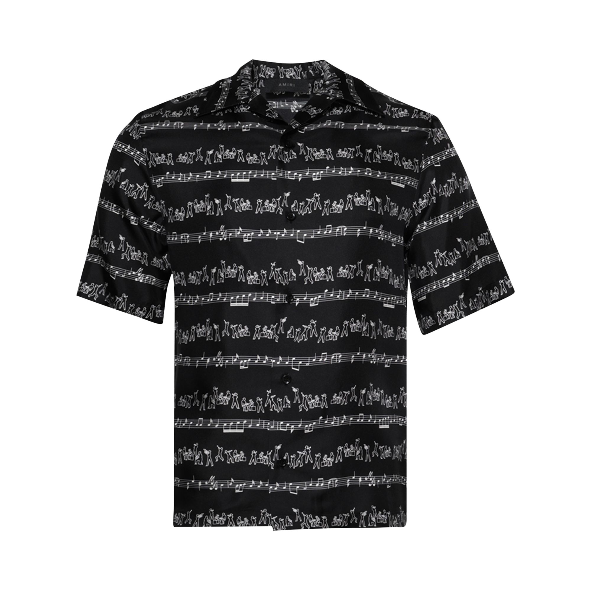 Pre-owned Amiri Jazz Band Bowling Shirt 'black' | Men's Size L