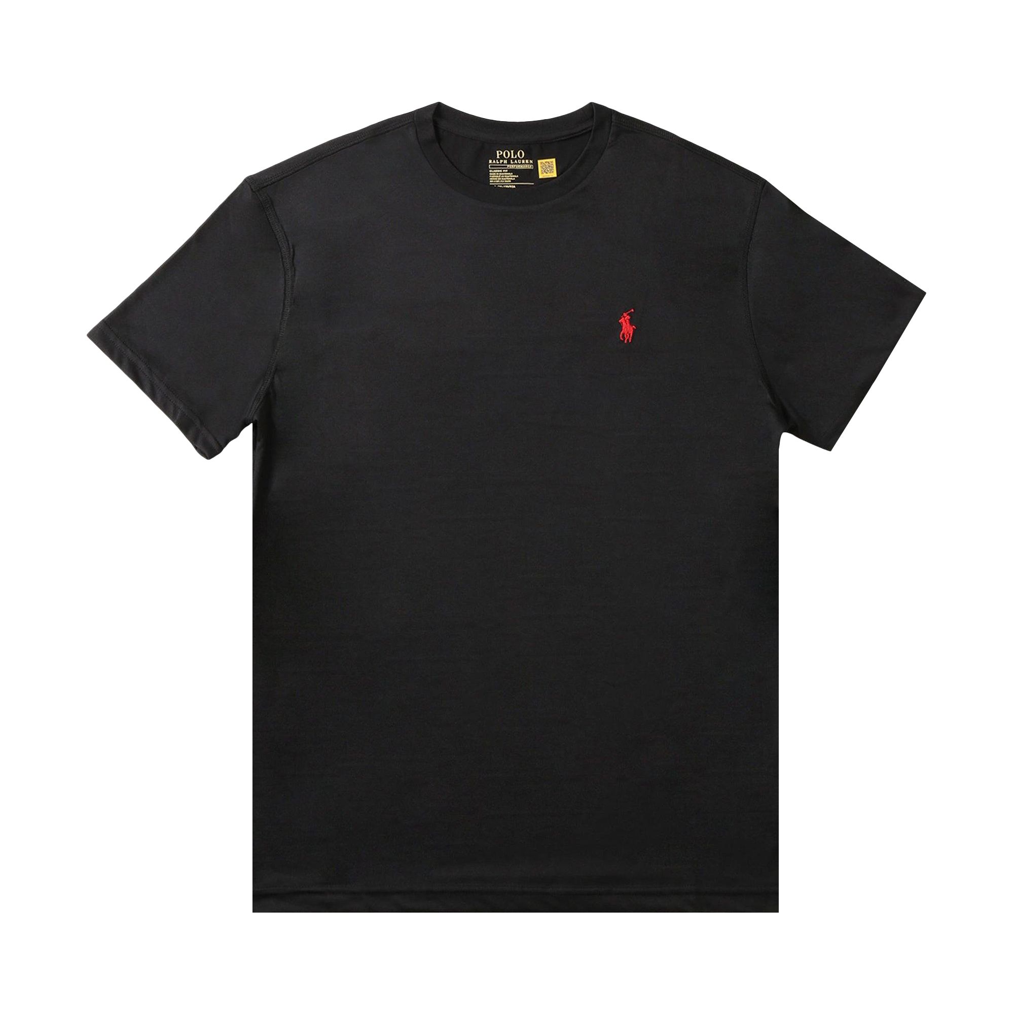 Pre-owned Polo Ralph Lauren Short-sleeve Recycled Performance Classic Fit Jersey T-shirt 'polo Black' | Men's