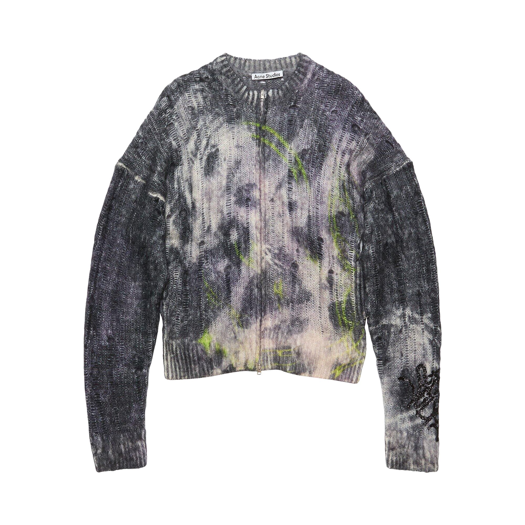 Pre-owned Acne Studios Graffiti Print Jacket 'black' | Men's Size L