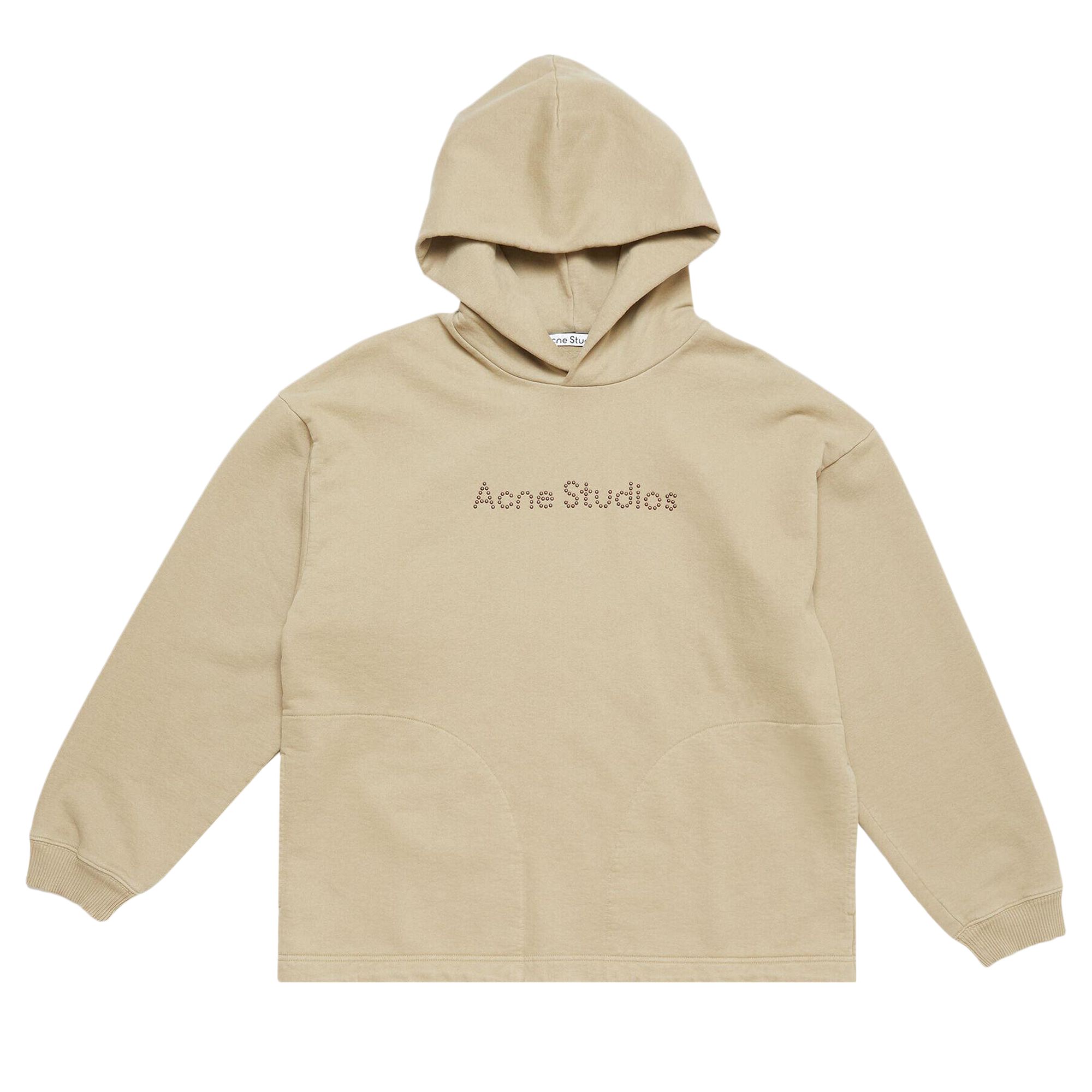 Pre-owned Acne Studios Logo Loose Hoodie 'sand Beige' | Tan | Men's Size Xs