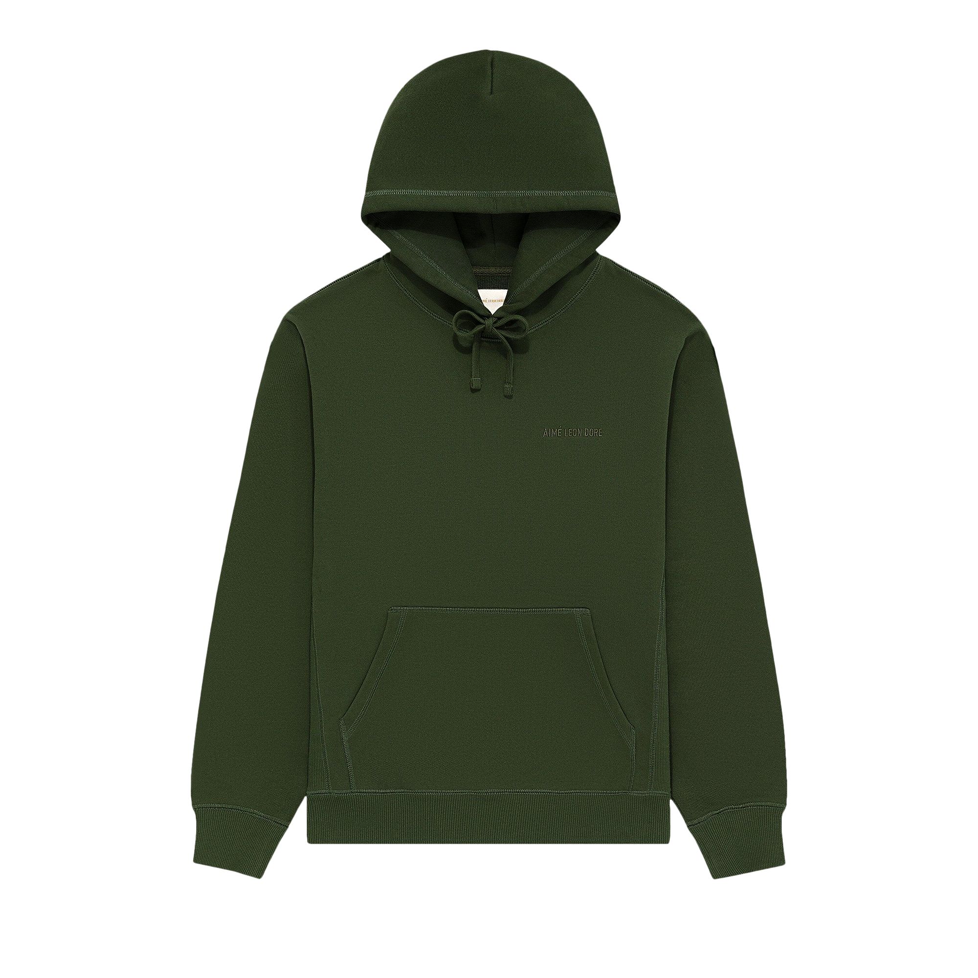 Pre-owned Aimé Leon Dore Tonal Logo Hoodie 'kombu Green' | Men's Size Xl