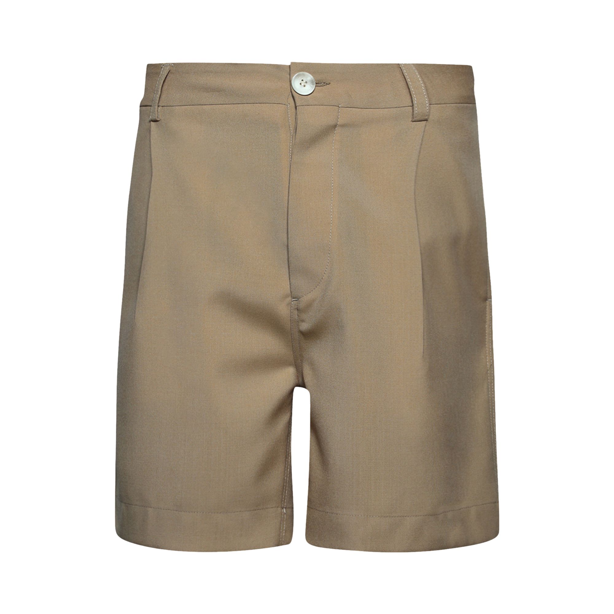 Pre-owned Marni Wool Bermuda Shorts 'dijon' | Tan | Men's Size 50 In Brown