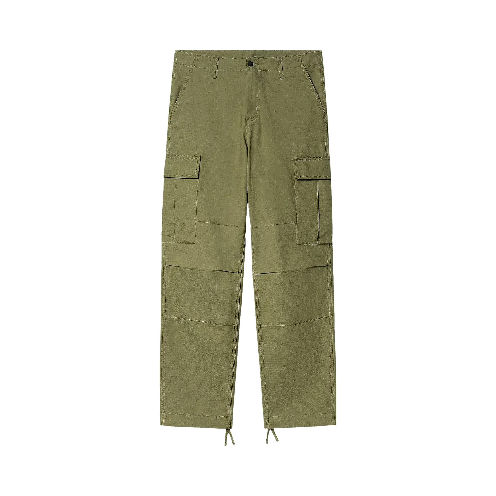Pre-owned Carhartt Wip Regular Cargo Pants 'capulet Rinsed' | Green | Men's Size 32
