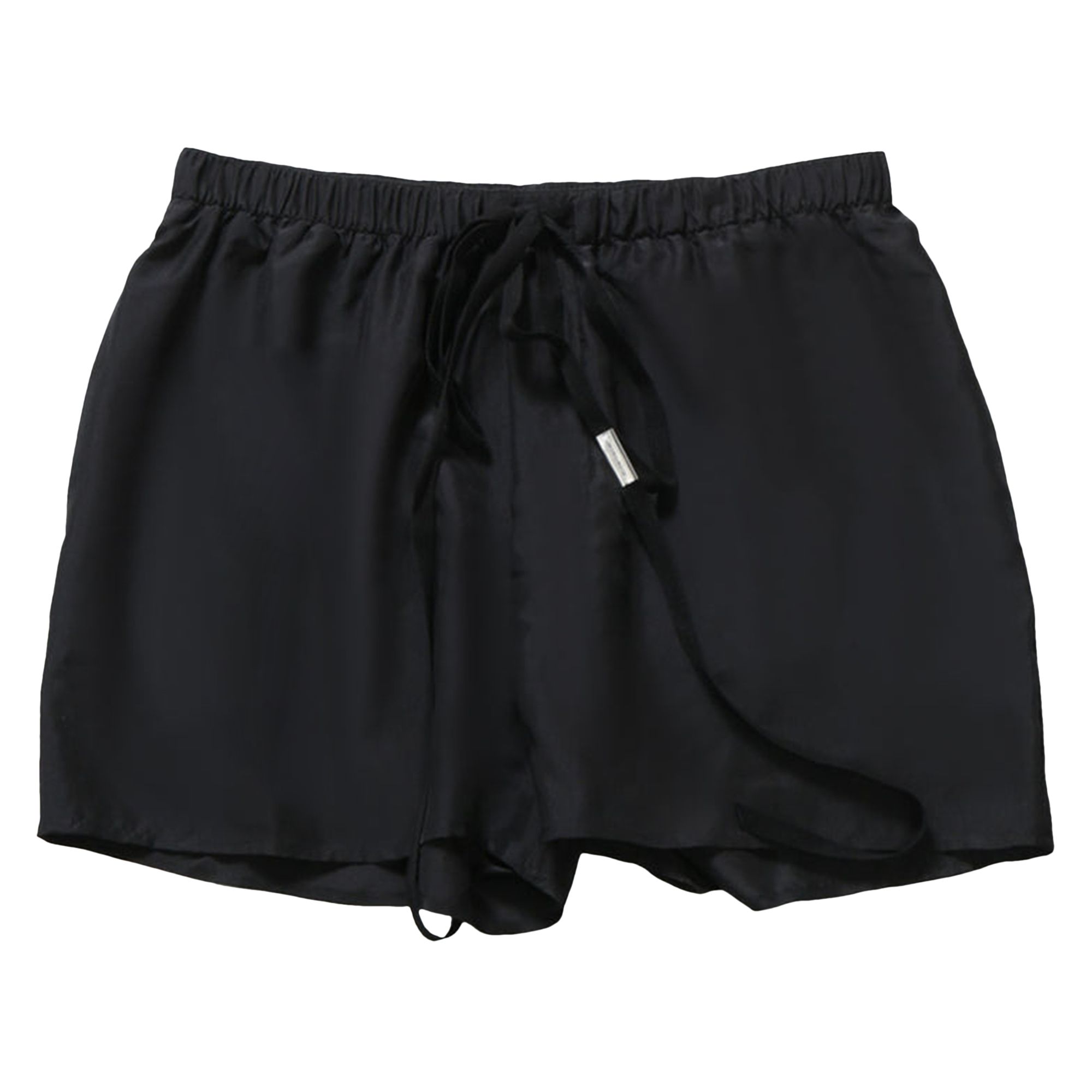 Pre-owned Ann Demeulemeester Washed Silk Boxer Shorts 'black' | Women's Size Xs