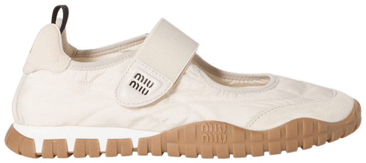 Miu Miu Wmns Tyre Ballerinas Ivory