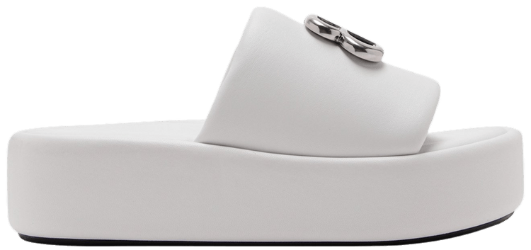 Balenciaga Wmns Rise Slide White Silver