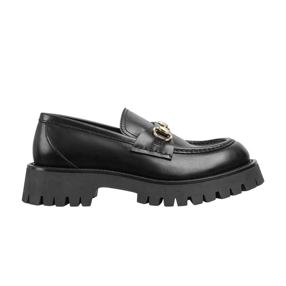 Gucci Wmns Lug Sole Horsebit Loafer 'Black' | Women's Size 9 - 816337-AADCW-1000