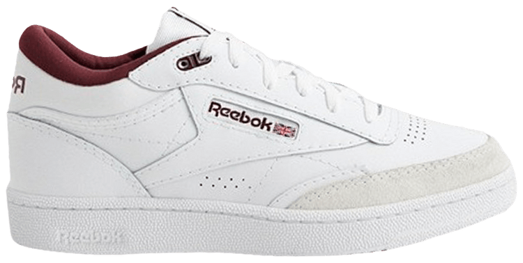 Reebok Club C Mid 2 White Classic Maroon
