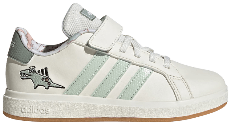 adidas gazelle silver green womens Adidas Grand Court 3.0 | Kids | Leo (White/Crystal Linen/Coffee)