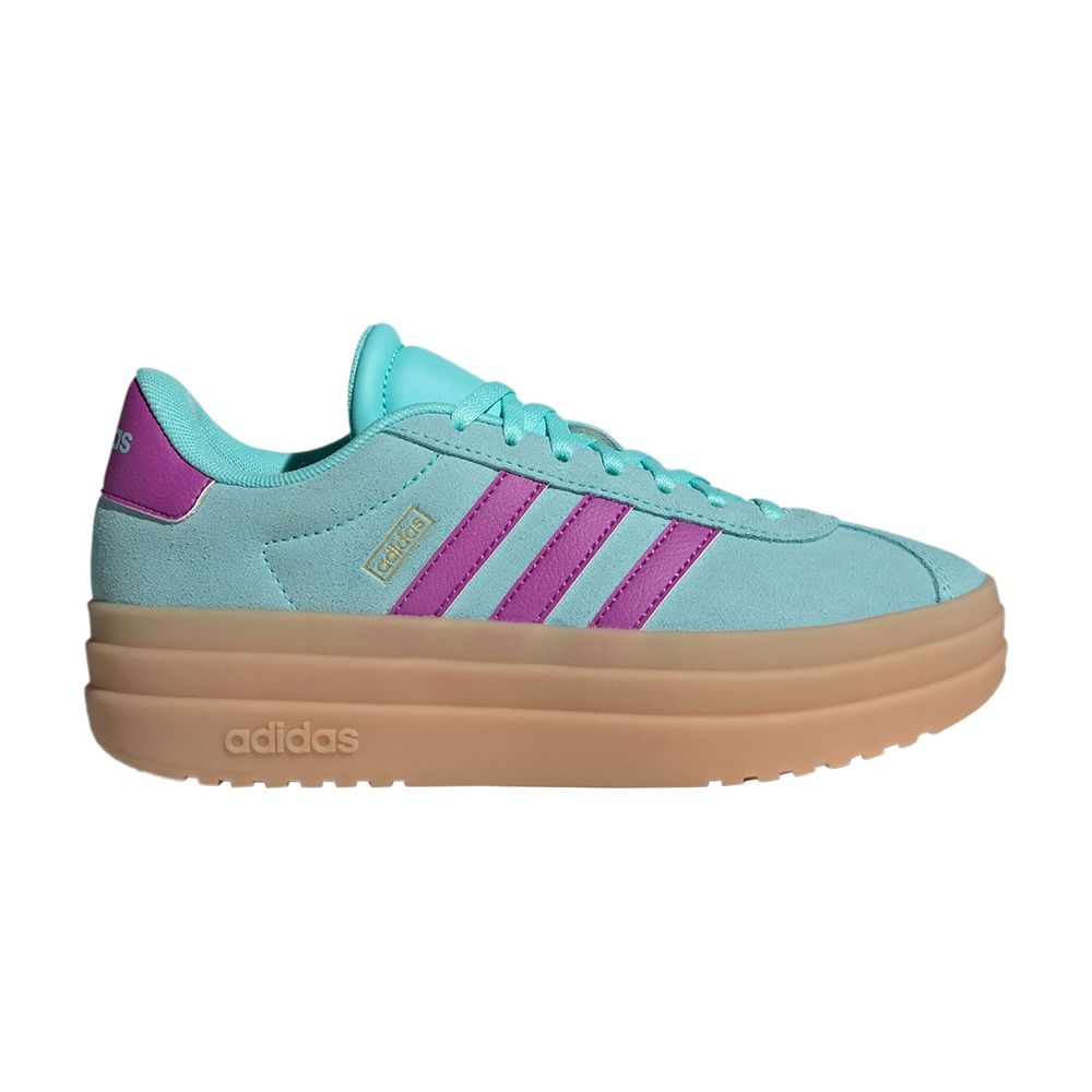 adidas VL Court Bold J 'Flash Aqua Purple Burst' | Teal | Kid's Size 5 - JP5069