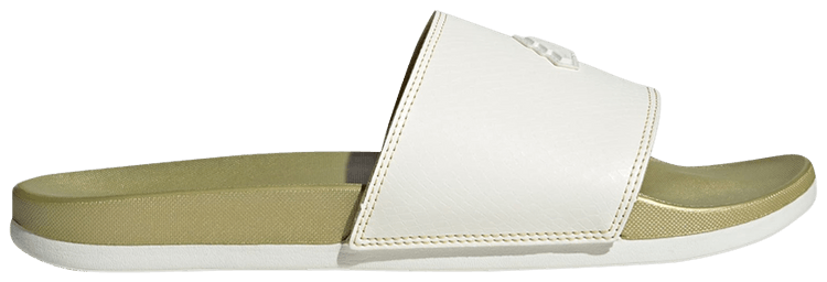 adidas Adilette Comfort Slide White Gold Metallic