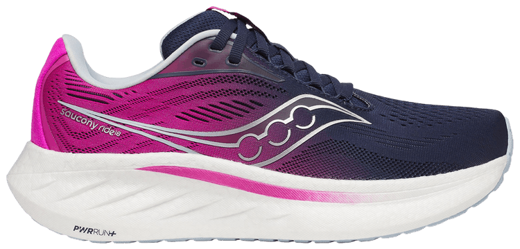 Saucony Wmns Ride 18 Navy Fuchsia