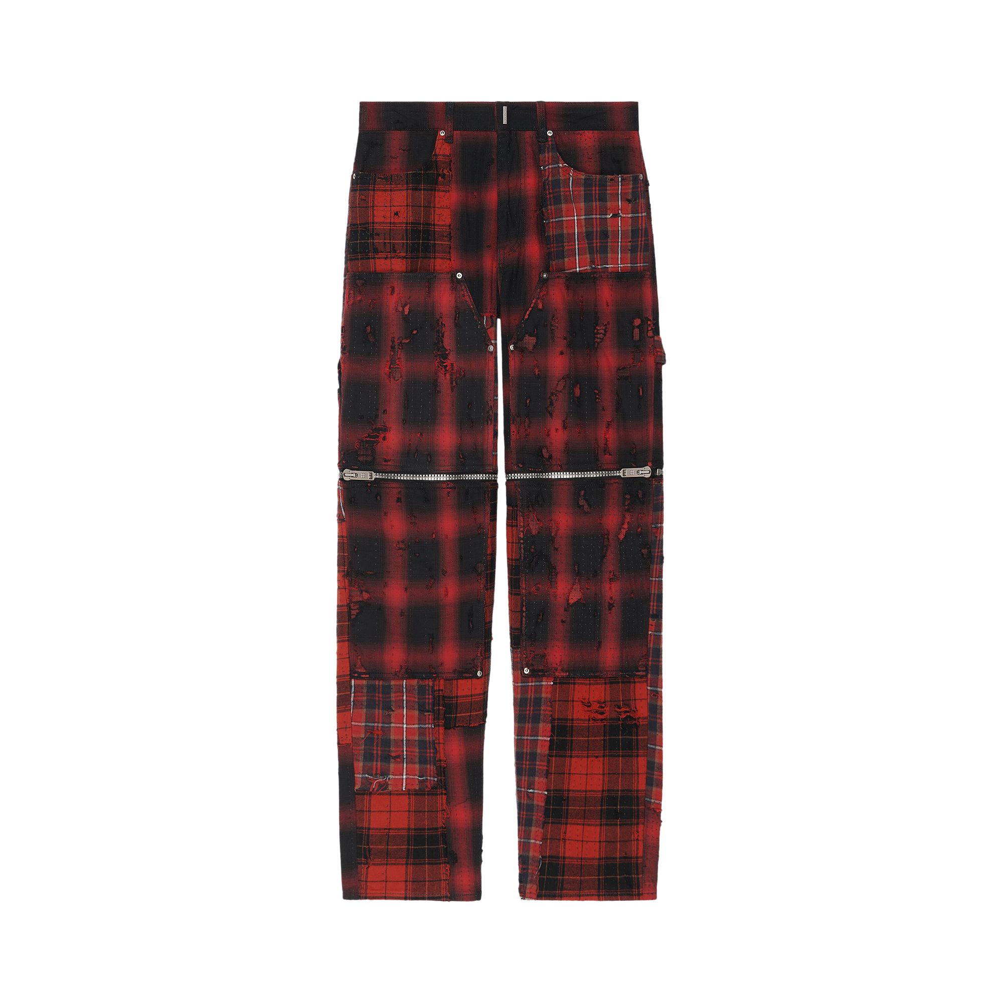 Pre-owned Givenchy Checkered Trousers 'black/red' | Men's Size 30