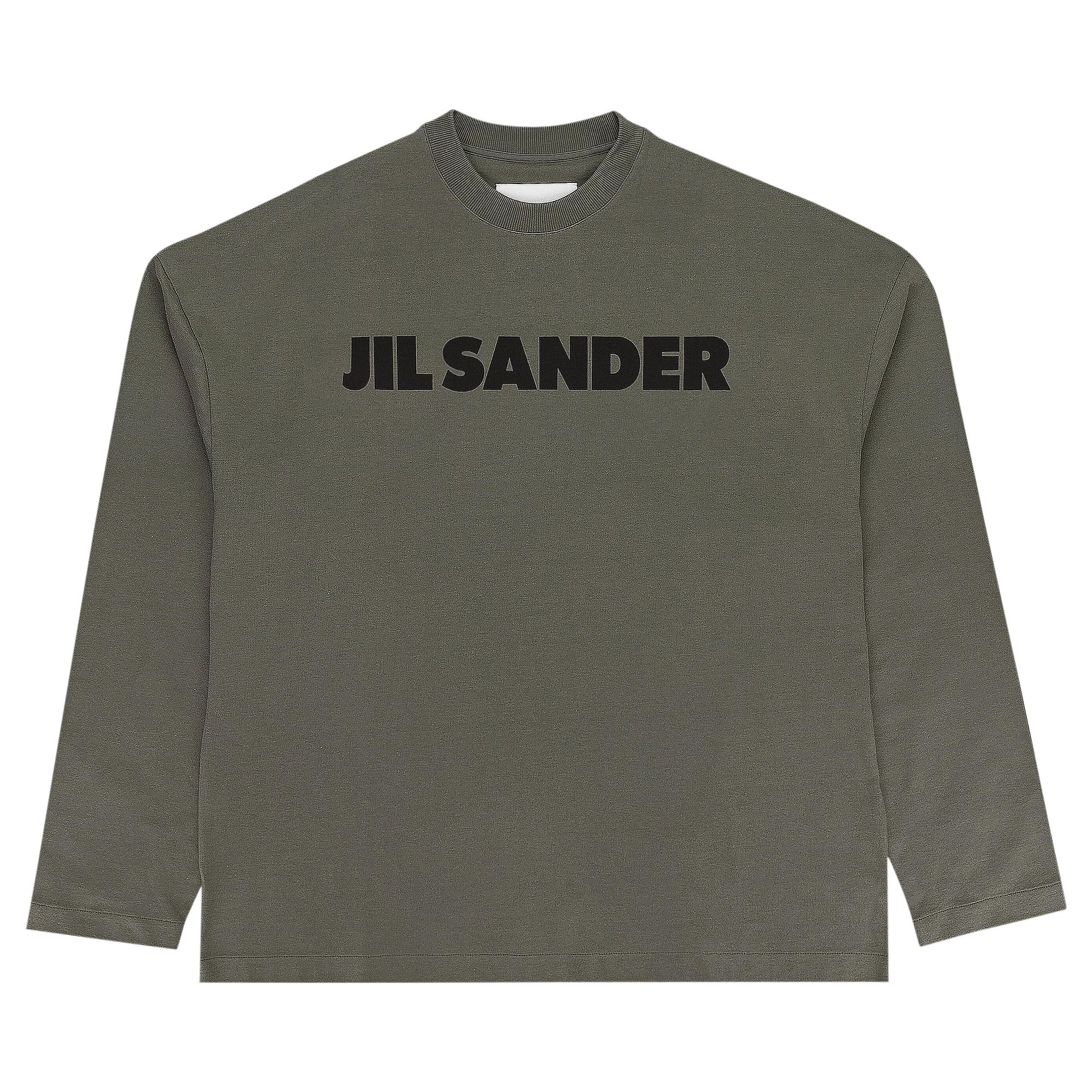 Pre-owned Jil Sander Long-sleeve Logo T-shirt 'olive' | Green | Men's Size S