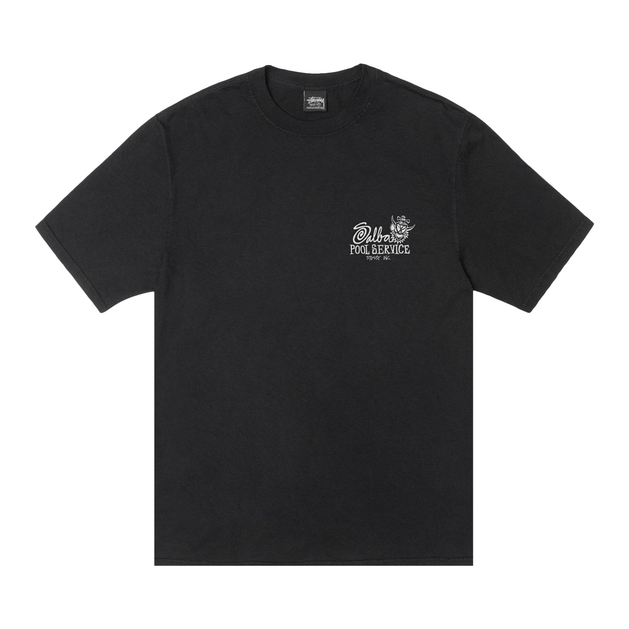 Pre-owned Stussy Pool Service Tee Pigment Dyed 'black' | Men's Size M