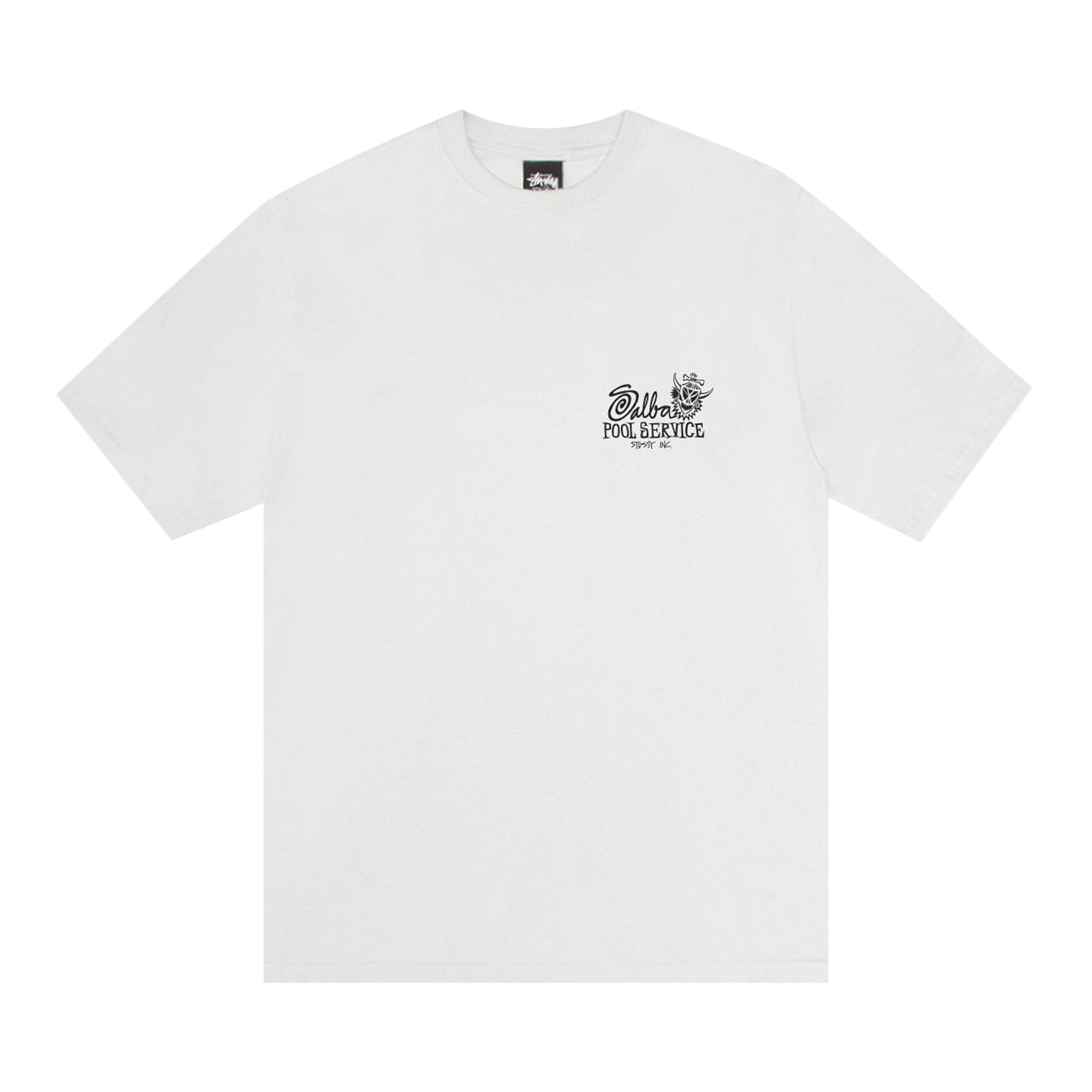 Pre-owned Stussy Pool Service Tee Pigment Dyed 'natural' | White | Men's Size Xxl