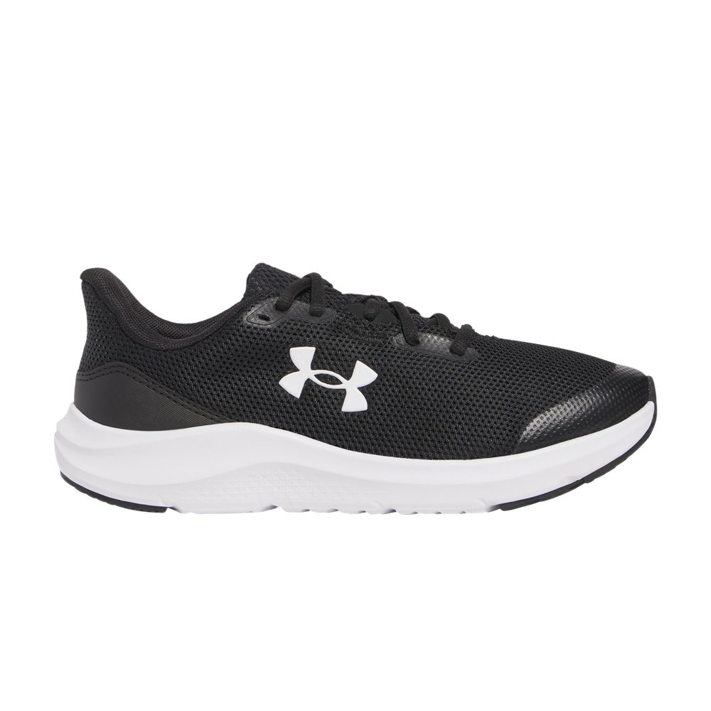 Pre-owned Under Armour Charged Pursuit 4 Gs 'black White' | Kid's Size 4