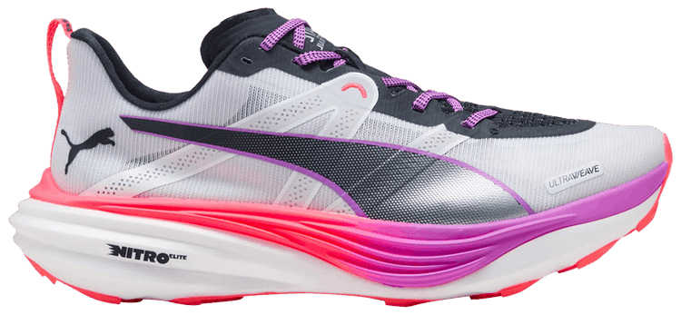 Puma Deviate Nitro Elite Trail White Glowing Red Pure Magenta