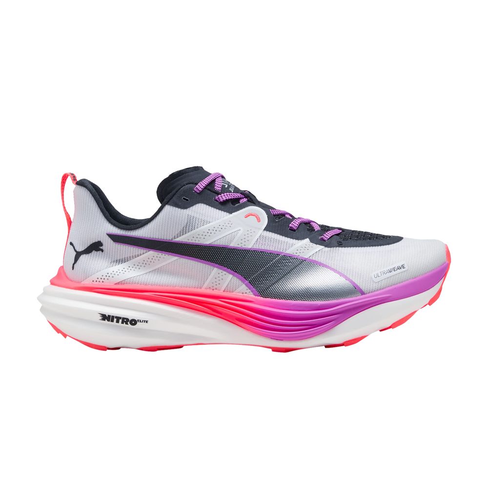 Puma Deviate Nitro Elite Trail 'White Glowing Red Pure Magenta' | Men's Size 10 - 310034-01