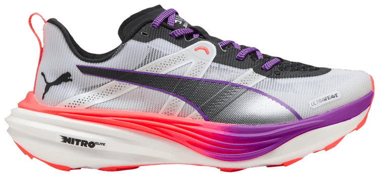 Puma Wmns Deviate Nitro Elite Trail White Glowing Red Pure Magenta