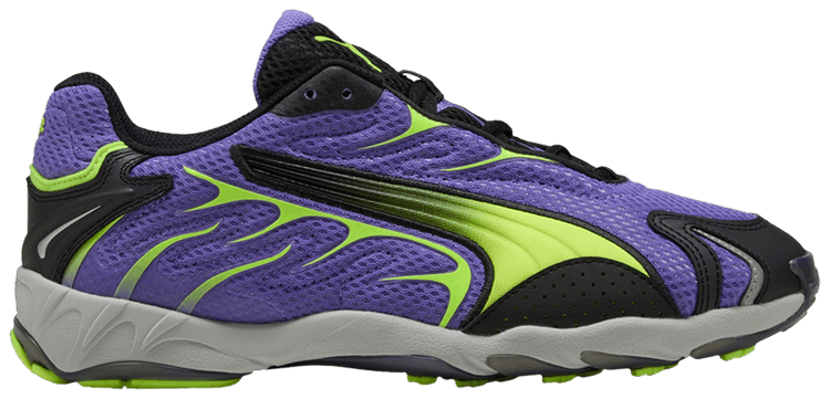 Puma Inhale Dark Amethyst Yellow Alert