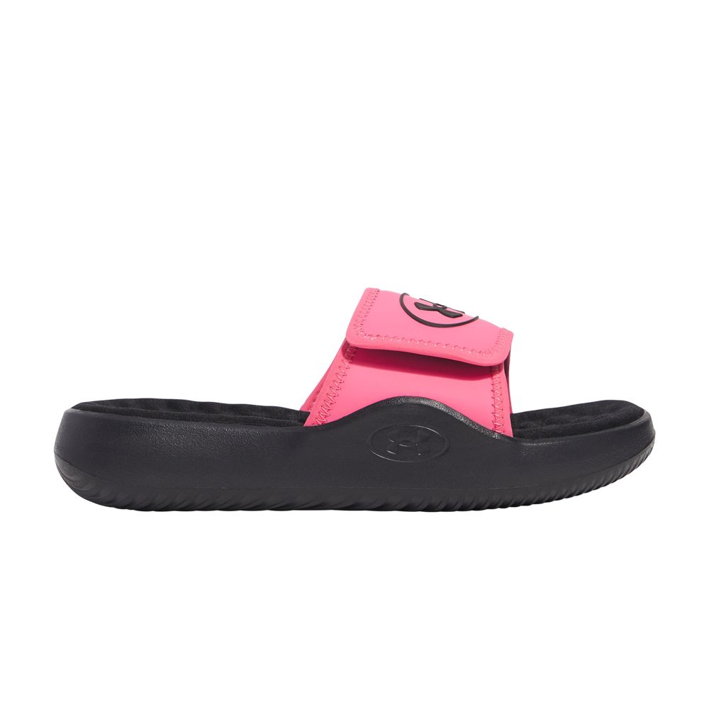 Pre-owned Under Armour Ignite Pro 8 Slide Gs 'super Pink Ultimate Black' | Kid's Size 13