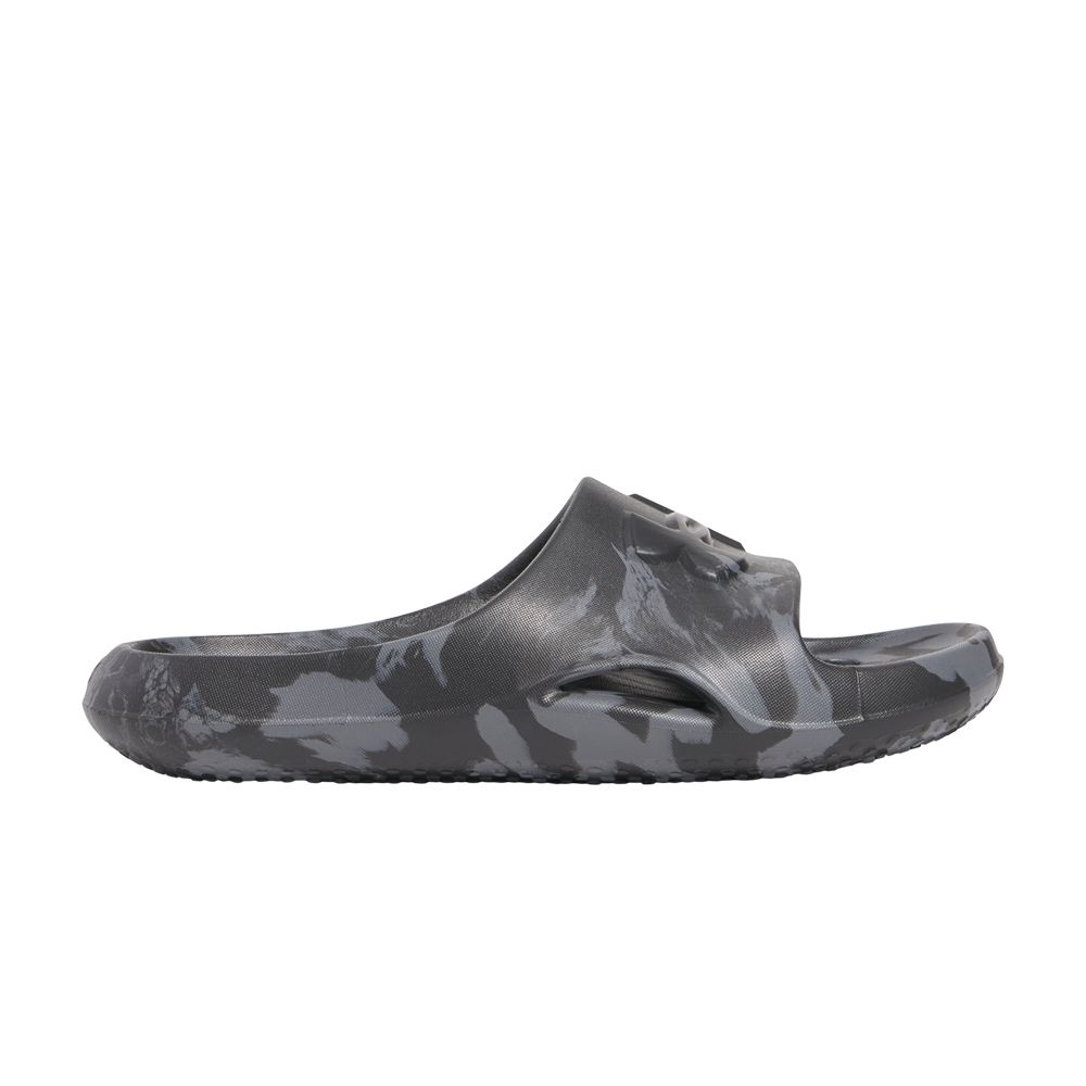 Pre-owned Under Armour Locker 5 Slide Gs 'castlerock Camo' | Grey | Kid's Size 4