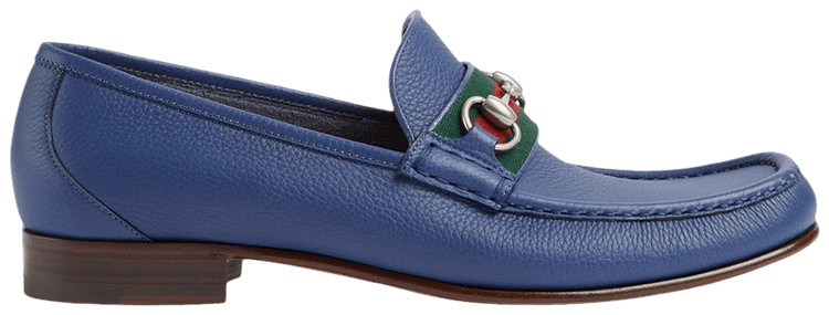 Gucci Web Stripe Horsebit Loafer Washed Indigo