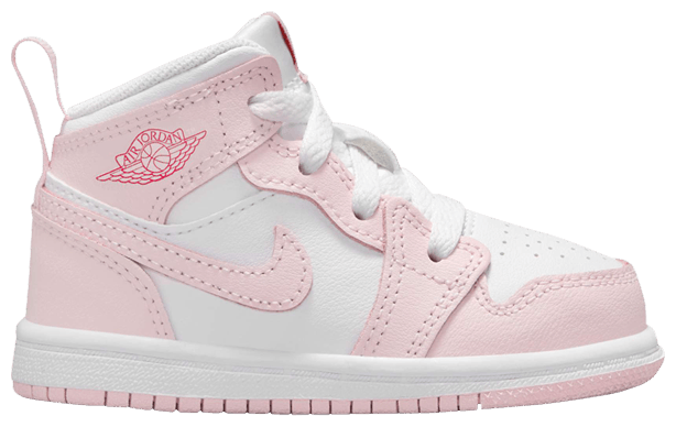 Air Jordan 1 Mid TD Pink Foam Fire Red