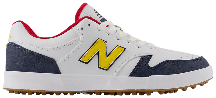 New Balance 480 Spikeless Golf White Yellow Navy