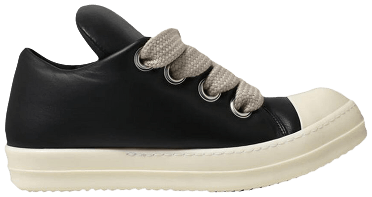 Rick Owens Wmns Hollywood Jumbo Laced Low Black Milk