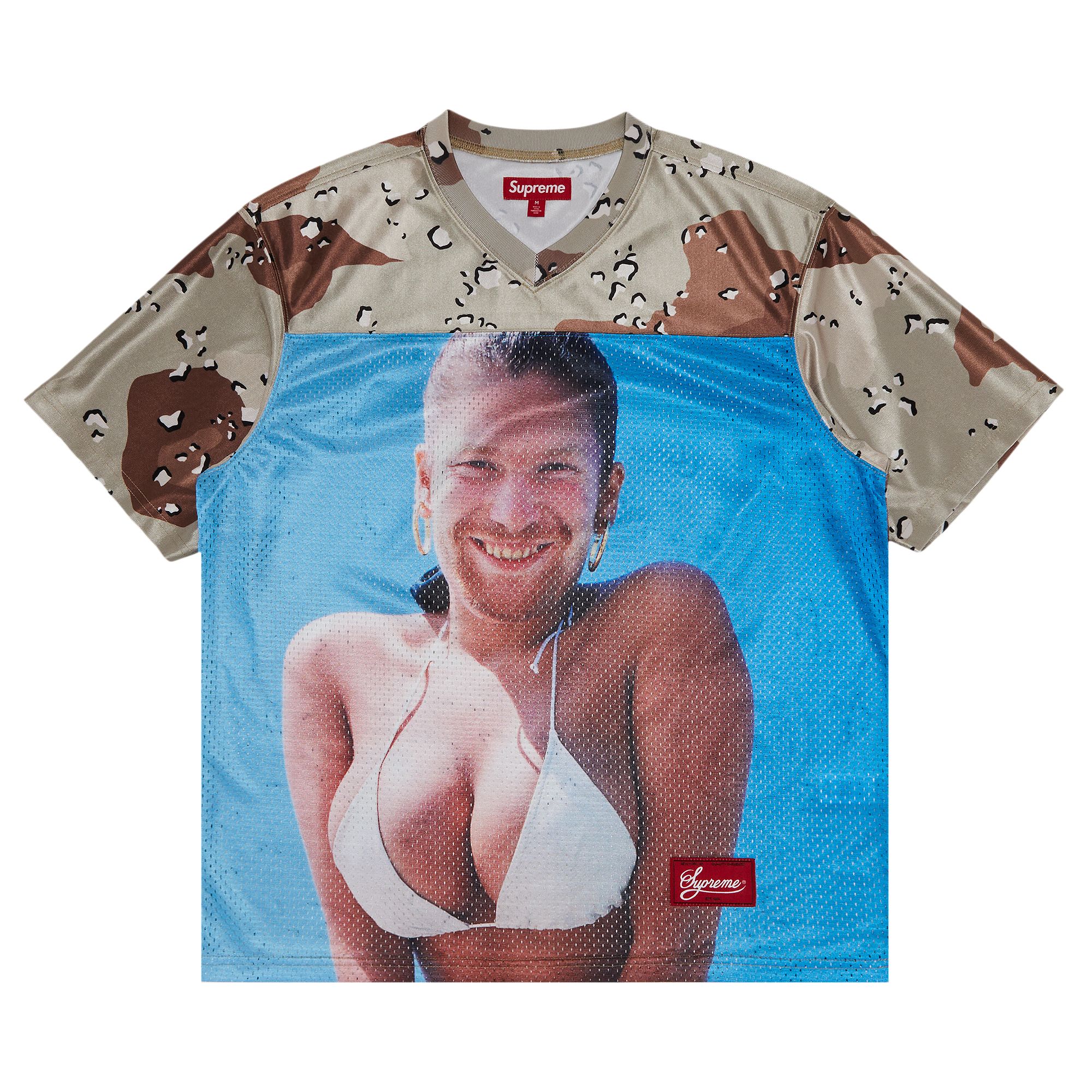 Pre-owned Supreme X Aphex Twin Football Jersey 'chocolate Chip Camo' | Multi-color | Men's Size S