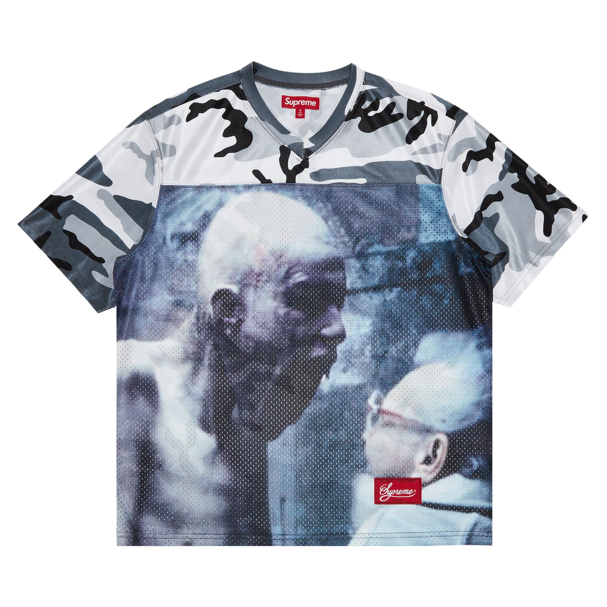 Pre-owned Supreme X Aphex Twin Football Jersey 'snow Camo' | Multi-color | Men's Size Xl