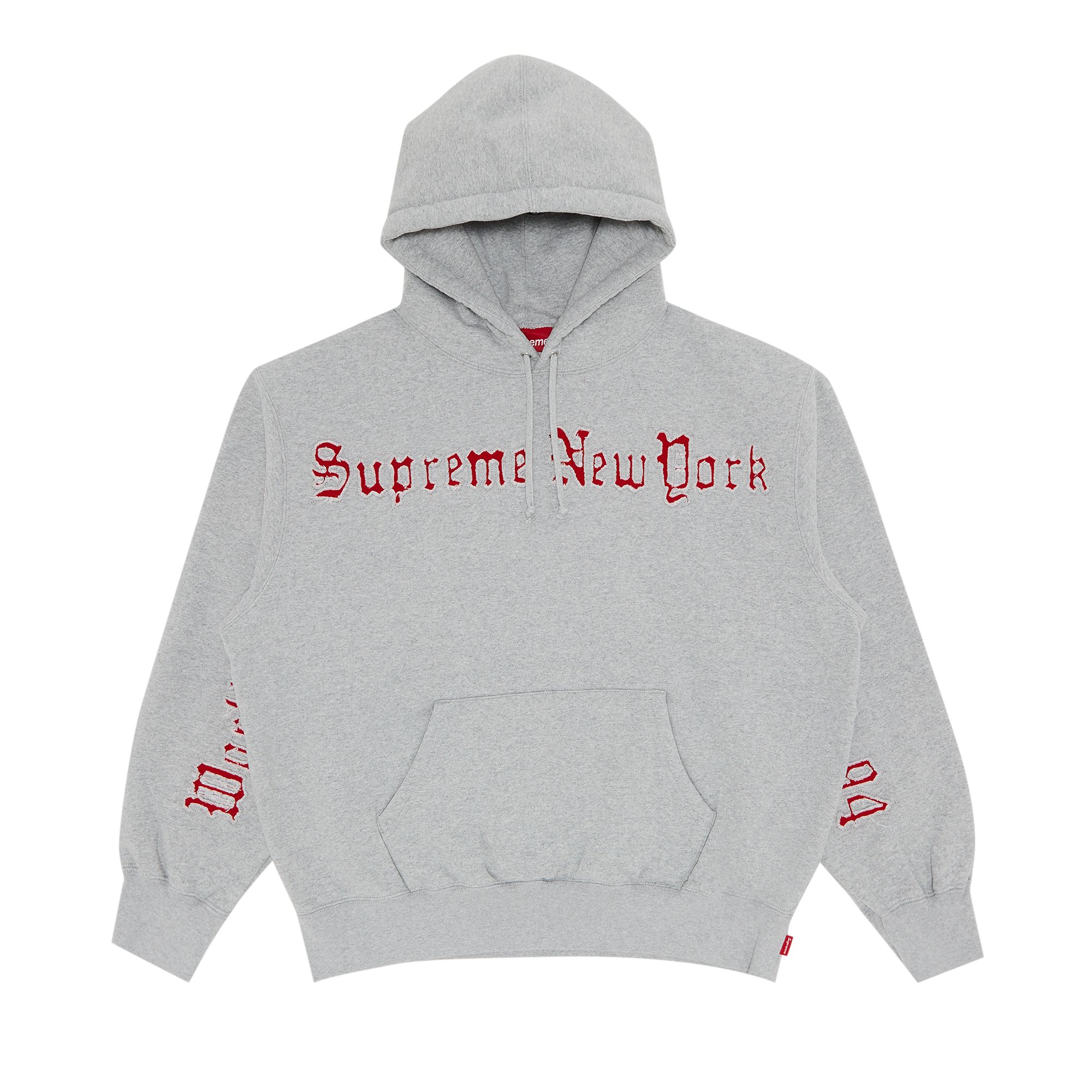 Pre-owned Supreme Contrast Cutout Hooded Sweatshirt 'heather Grey' | Men's Size S