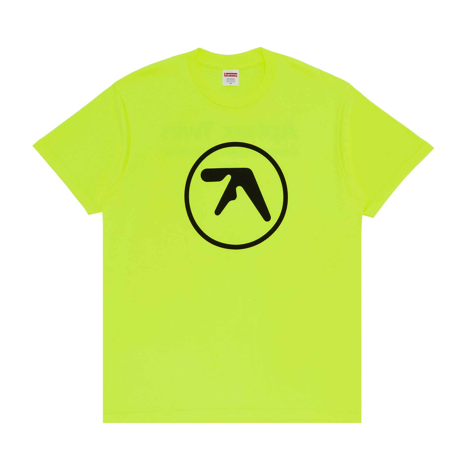 Pre-owned Supreme X Aphex Twin Ambient Works Tee 'fluorescent Yellow' | Men's Size Xl