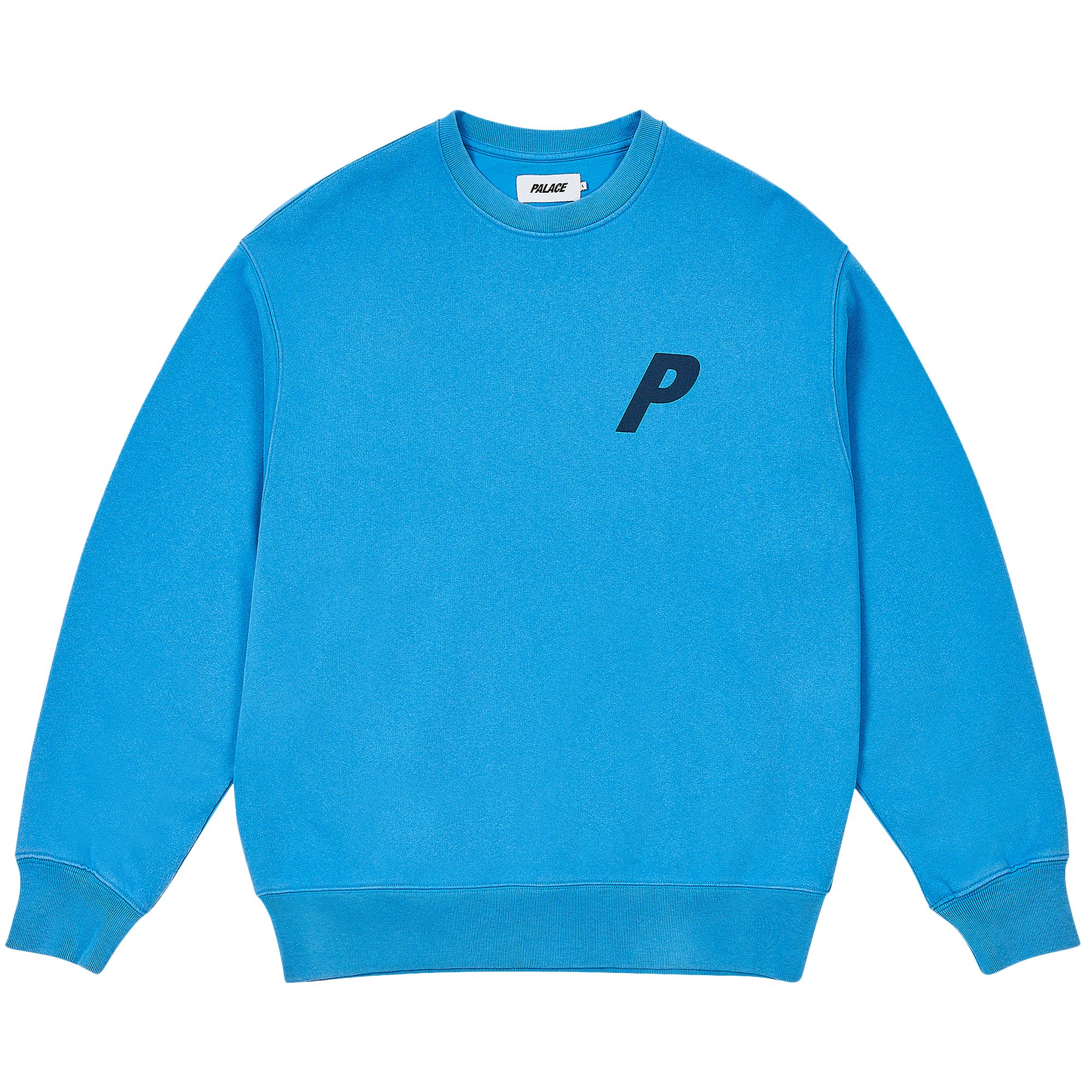 Pre-owned Palace Pigment P3 Crew 'ocean Blue' | Men's Size S