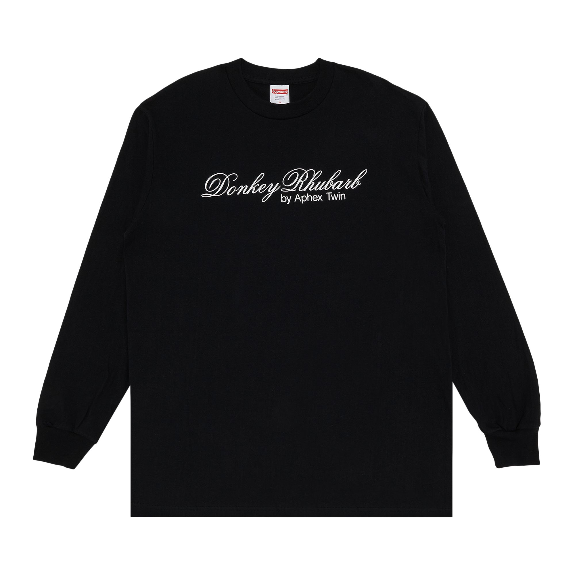 Pre-owned Supreme X Aphex Twin Donkey Rhubarb Long-sleeve Tee 'black' | Men's Size S