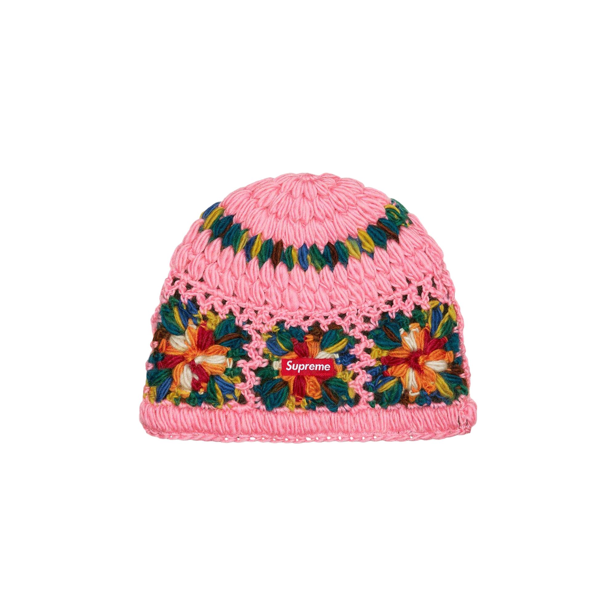 Pre-owned Supreme Crochet Beanie 'pink' | Men's Size Onesize